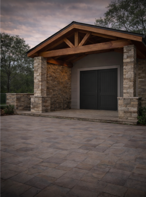 Wood and stone